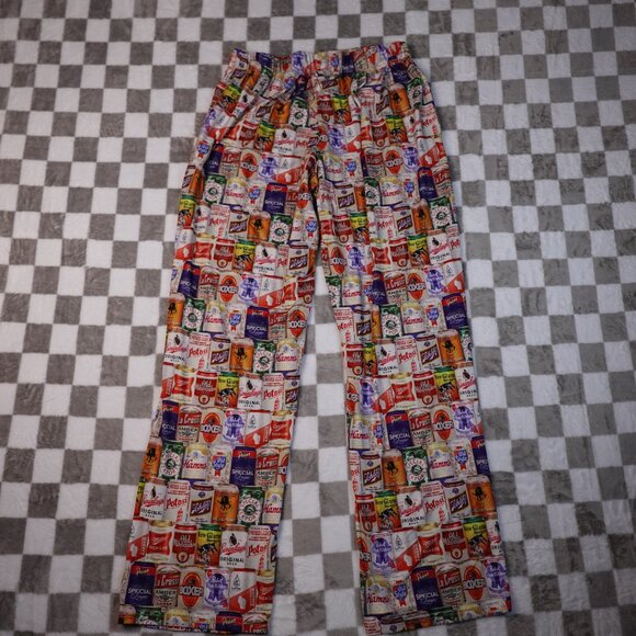 Beers of wisconsin drawstring lounge pj pajama pants -beer lovers XL - Picture 3 of 12